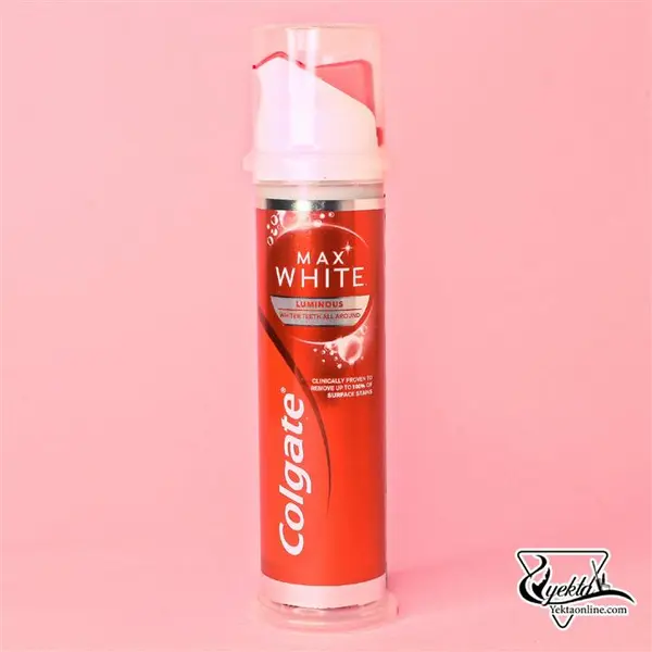 خمیر دندان پمپی سفید کننده white max کلگیت 100 میل