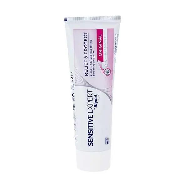 خمیر دندان سیگنال سری Sensetive Expert مدل Original حجم 100 میلی لیتر