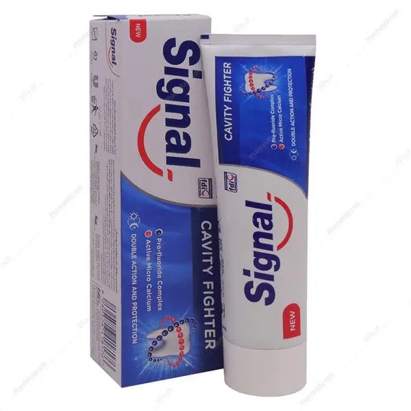 خمیر دندان ضد پوسیدگی ساده سیگنال (100ml)