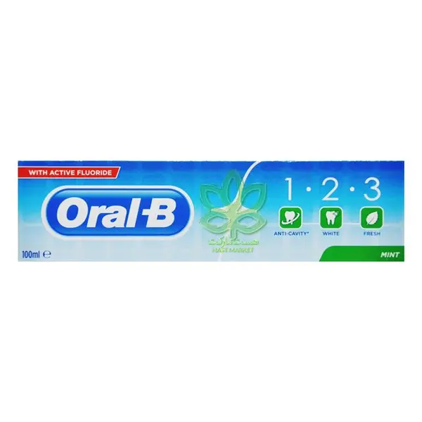 خمیر دندان مراقبت روزانه 1.2.3 همه جانبه نعنایی 100 میل اورال بی – oralB