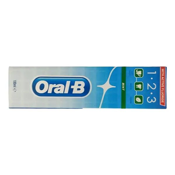 خمیر دندان مراقبت روزانه 1.2.3 همه جانبه نعنایی 100 میل اورال بی – oralB