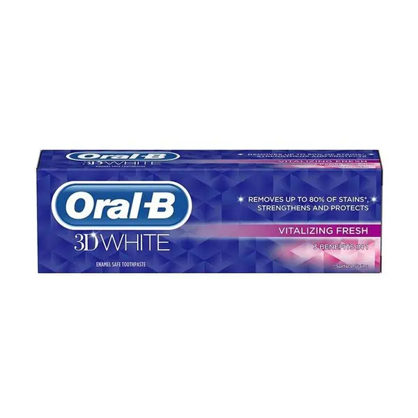 خمیر دندان اورال-بی مدل 3D WHITE مدل MENTHE DOUCE حجم 75 میلی لیتر