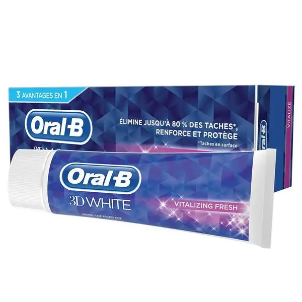 خمیر دندان اورال-بی مدل 3D WHITE مدل MENTHE DOUCE حجم 75 میلی لیتر
