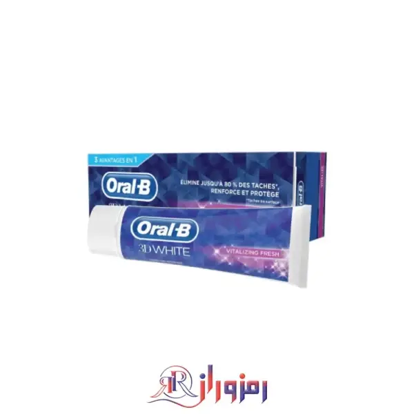 خمیر دندان اورال-بی مدل 3D WHITE مدل MENTHE DOUCE حجم 75 میلی لیتر