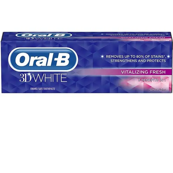 خمیر دندان اورال-بی مدل 3D WHITE مدل MENTHE DOUCE حجم 75 میلی لیتر