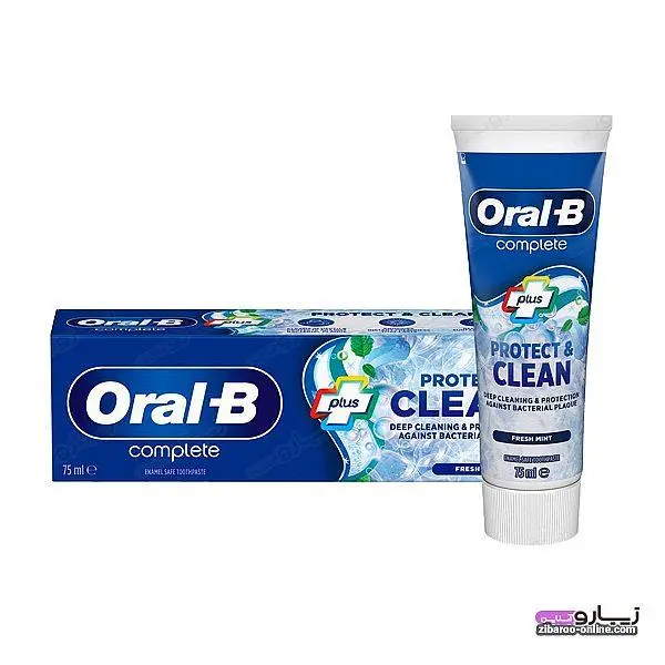 خمیر دندان اورال-بی مدل plus protect clean حجم 75 میلی لیتر