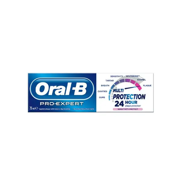 خمیر دندان اورال-بی سری Pro-Expert مدل multi protection sensitivity حجم 75 میلی لیتر