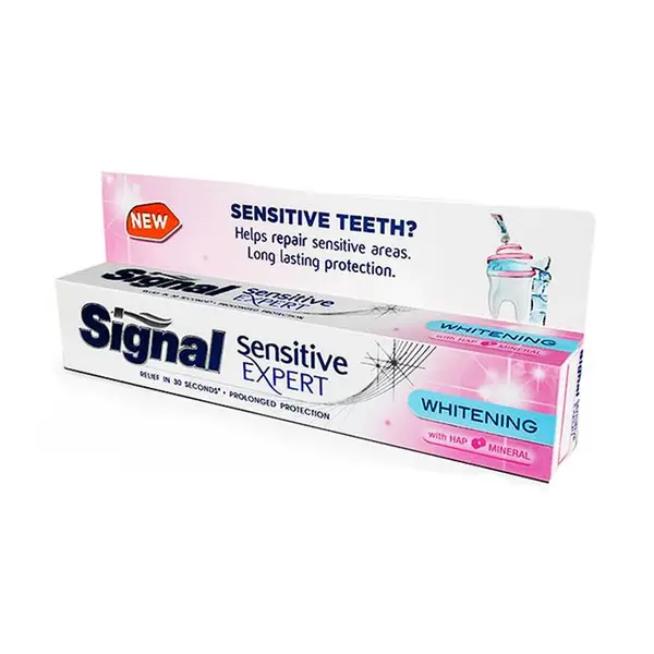 خمیر دندان سیگنال سری Sensetive Expert مدل Whitening حجم 100 میلی لیتر