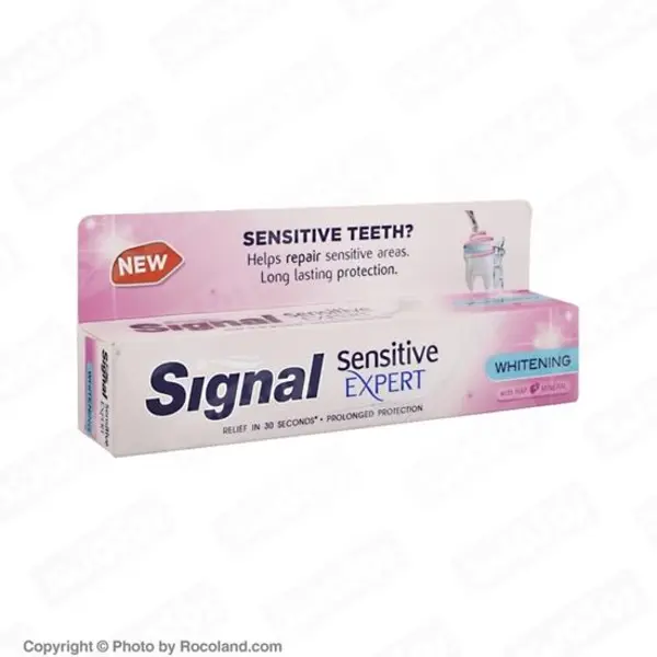 خمیر دندان سیگنال سری Sensetive Expert مدل Whitening حجم 100 میلی لیتر