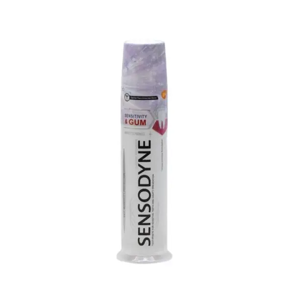 خمیردندان پمپی سنسوداین SENSODYNE مدل Sensitivity & Gum برای دندان های حساس حجم 100 میل خمیردندان پمپی سنسوداین SENSODYNE مدل Sensitivity & Gum برای دندان های حساس حجم 100 میل