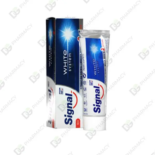 خمیر دندان سیگنال مدل White System وایت سیستم  حجم 75 میل لیتر