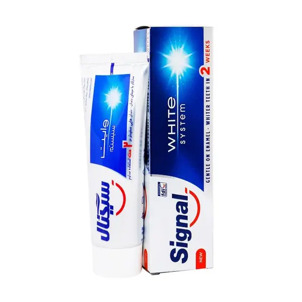 خمیر دندان سیگنال مدل White System وایت سیستم  حجم 75 میل لیتر