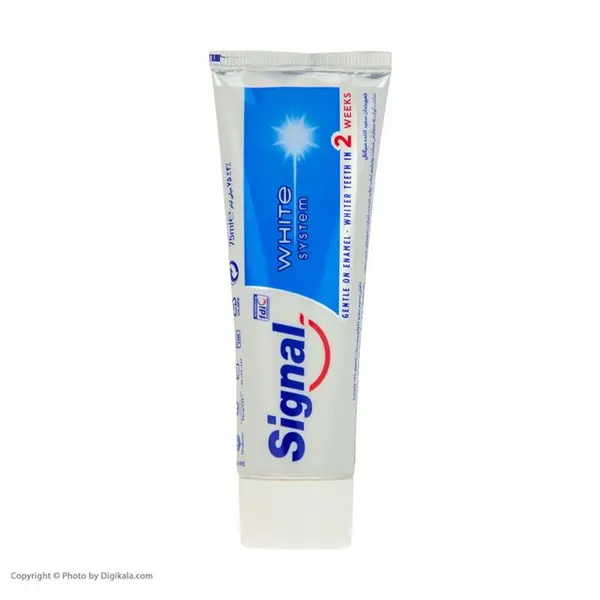 خمیر دندان سیگنال مدل White System وایت سیستم  حجم 75 میل لیتر
