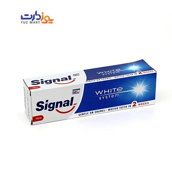 خمیر دندان سیگنال مدل White System وایت سیستم  حجم 75 میل لیتر