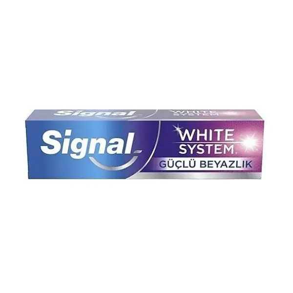 خمیر دندان سفید کننده سیگنال سری White System مدل Guclu Beyazlik حجم 75 میل