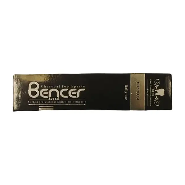 خمیر دندان زغالی بنسر 120 گرم مدل Charcoal بسته 12 عددی