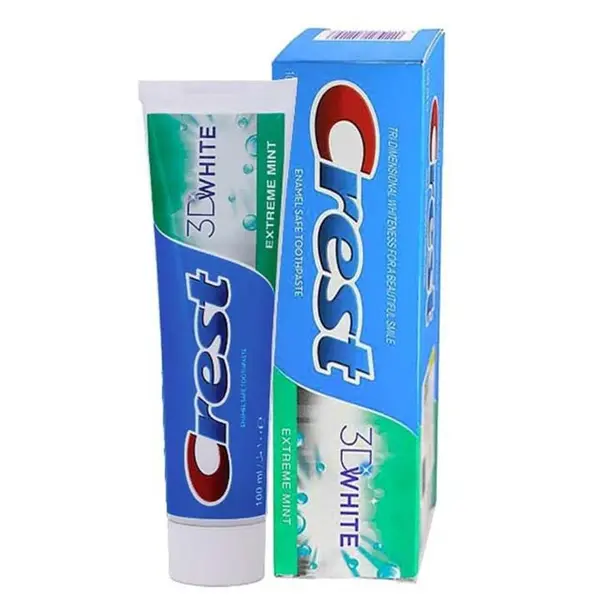 خمیر دندان کرست سری 3D White مدل Exterme Mint حجم 100 میلی لیتر