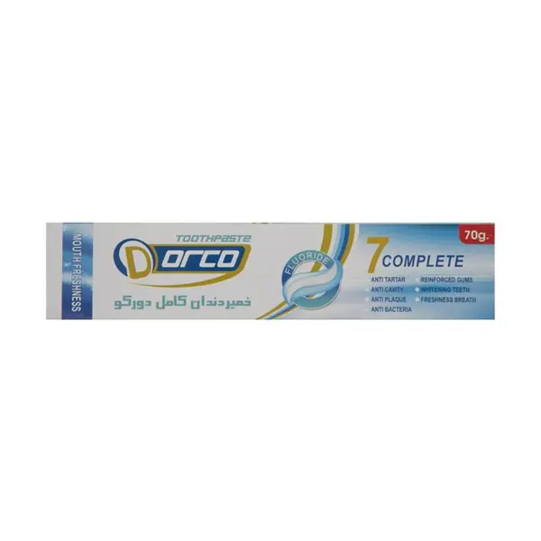خمیر دندان دورکو مدل 7 Complete حجم 70 میلی لیتر خمیر دندان دورکو مدل 7 Complete حجم 70 میلی لیتر