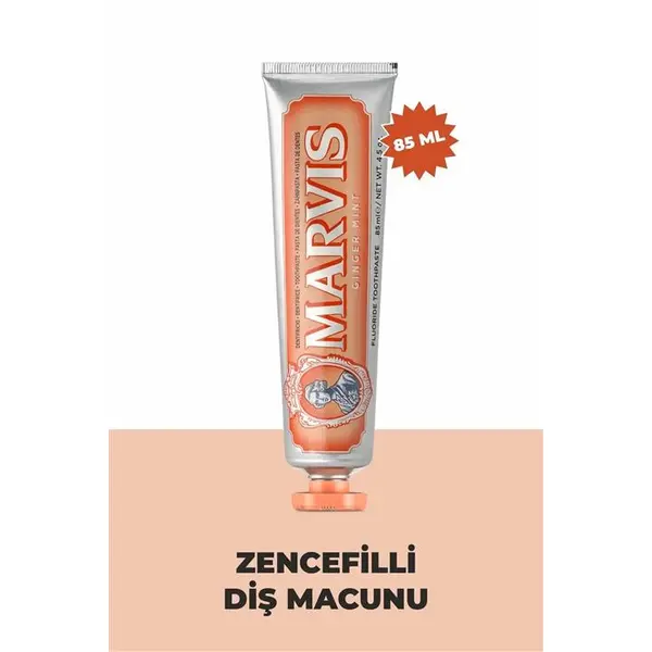 خمیر دندان مارویس مدل Ginger Mint حجم 85 میلی لیتر