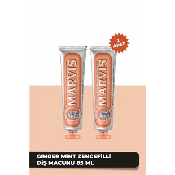 خمیر دندان مارویس مدل Ginger Mint حجم 85 میلی لیتر