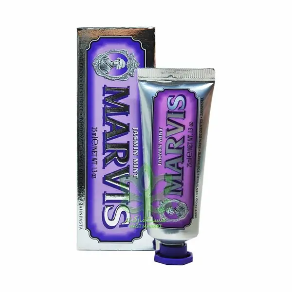 خمیر دندان مارویس مدل Jasmin Mint نعناع یاسمن حجم 85 میلی لیتر