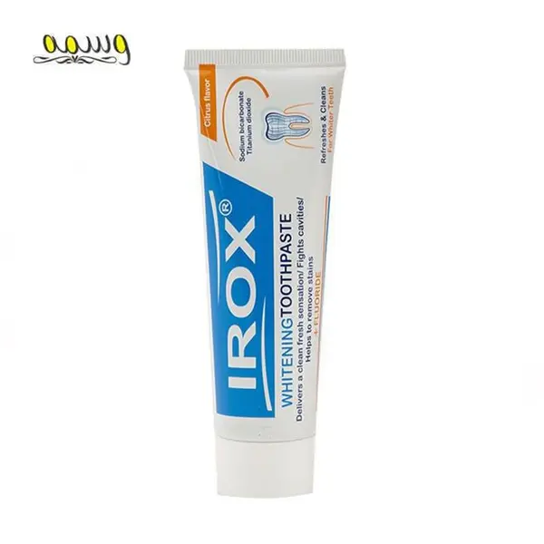 خمیر دندان ایروکس مدل whitening وزن 100 گرم مجموعه 2 عددی