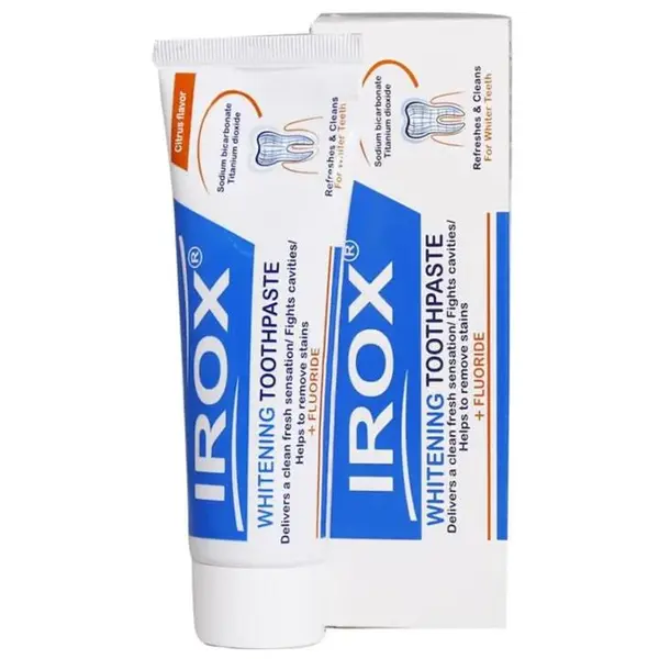 خمیر دندان ایروکس مدل whitening وزن 100 گرم مجموعه 2 عددی