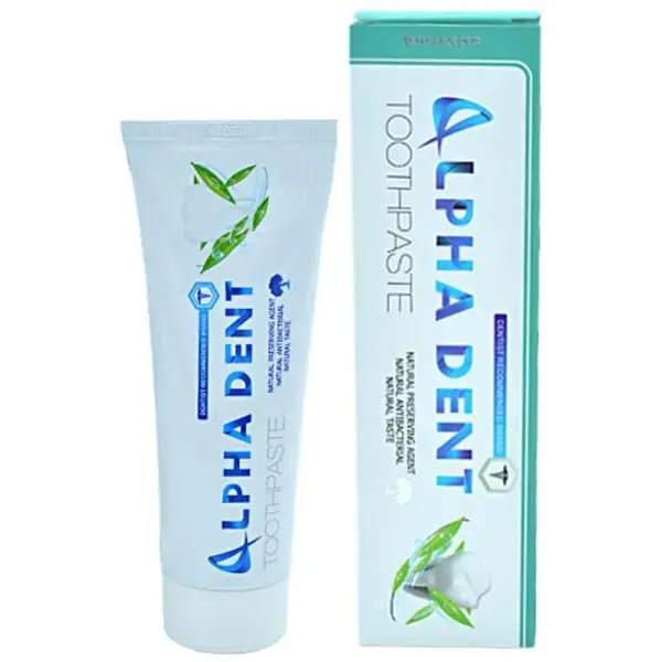 خمیر دندان آلفادنت مدل whitening حجم 75 میلی لیتر