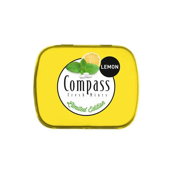 خوشبو کننده دهان کامپس با طعم لیمو بدون شکر compass
