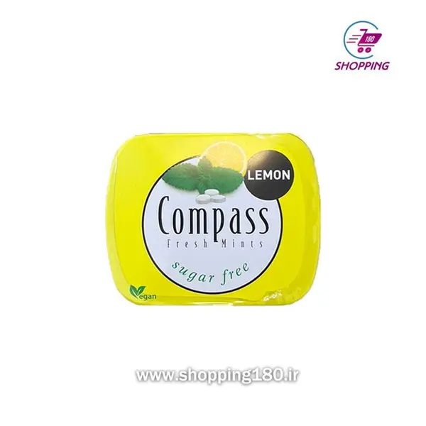 خوشبو کننده دهان کامپس با طعم لیمو بدون شکر compass