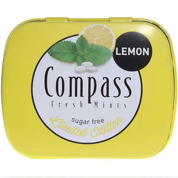 خوشبو کننده دهان کامپس با طعم لیمو بدون شکر compass