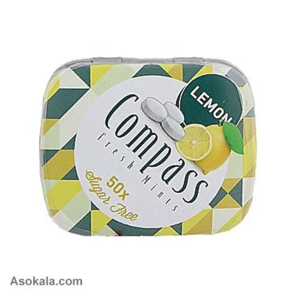 خوشبو کننده دهان کامپس با طعم لیمو بدون شکر compass