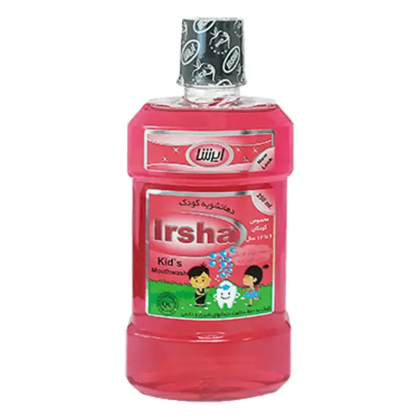دهان شویه کودک ایرشا مدل توت فرنگی حجم 250 میلی لیتر