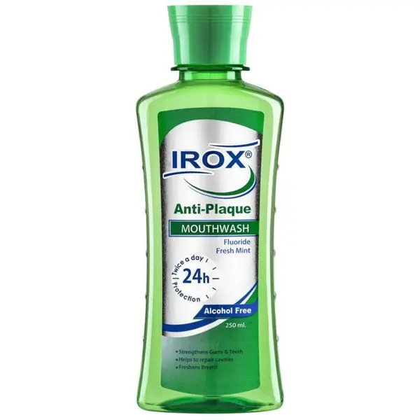 دهان شویه ایروکس مدل anti plaque حجم 250 میلی لیتر
