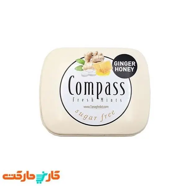 خوشبو کننده دهان کمپس Compass مدل زنجبیل و عسل  Ginger Honey