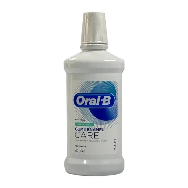 دهان شویه اورال بی مدل Gum & Enamel Care حجم 500 میلی لیتر