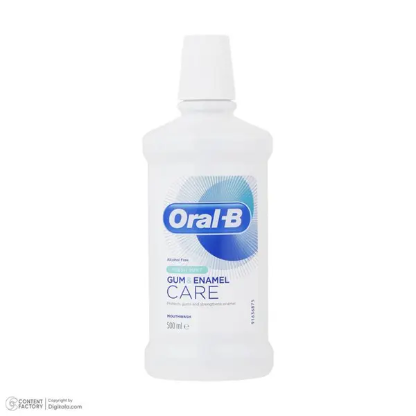 دهان شویه اورال بی مدل Gum & Enamel Care حجم 500 میلی لیتر
