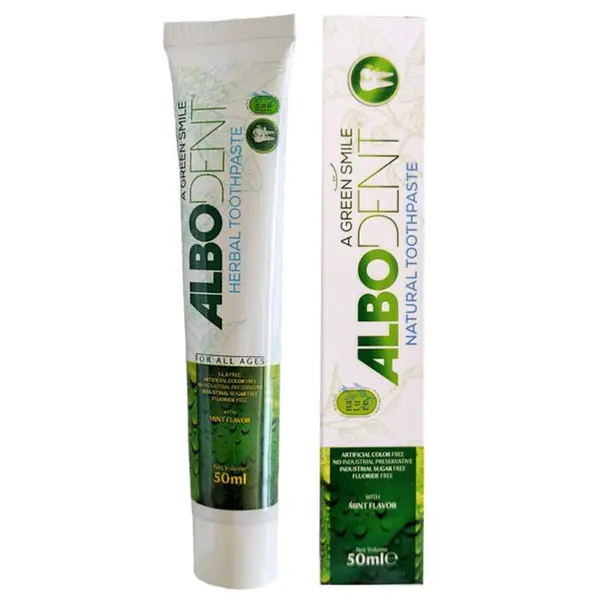 خمیر دندان آلبودنت مدل mint حجم 50 میلی لیتر