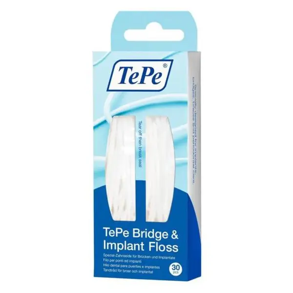 نخ دندان ته‏ په مدل Bridge and Implant Floss بسته 30 عددی
