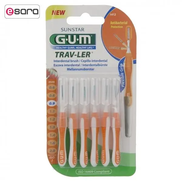 مسواک بین دندانی جی یو ام مدل 1412 G.U.M 1412 Interdental Brush