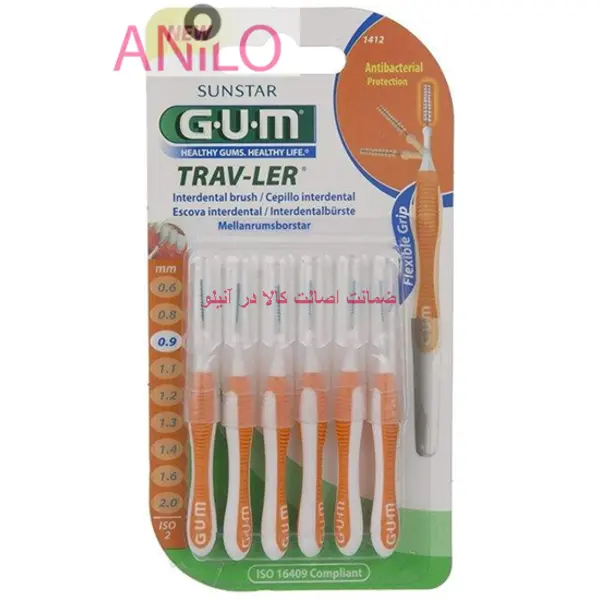 مسواک بین دندانی جی یو ام مدل 1412 G.U.M 1412 Interdental Brush