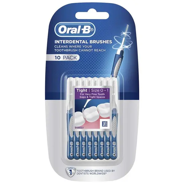 مسواک بین دندانی اورال-بی مدل Interdental بسته 10 عددی
