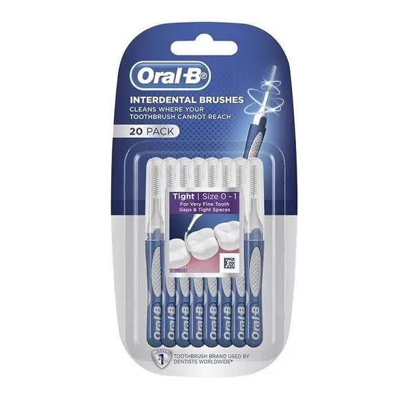 مسواک بین دندانی اورال بی مدل Interdental Brushes بسته 20 عددی