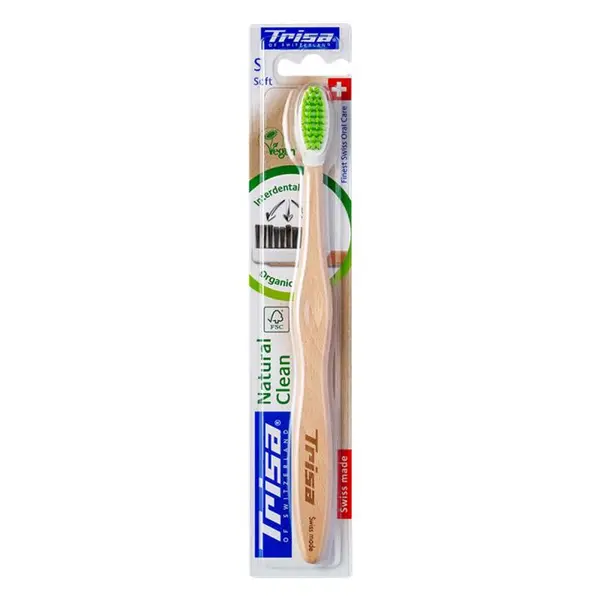 مسواک تریزا مدل Natural Clean نچرال کلین با برس نرم