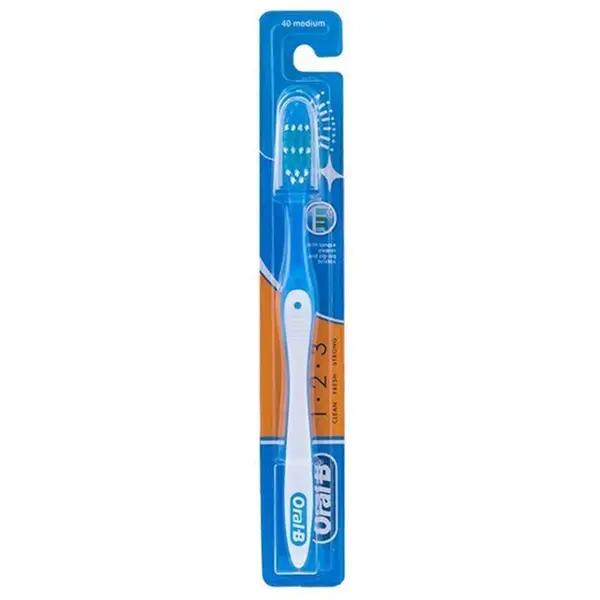 مسواک اورال-بی مدل 123  Oral-B 123 Size 40 Tooth Brush