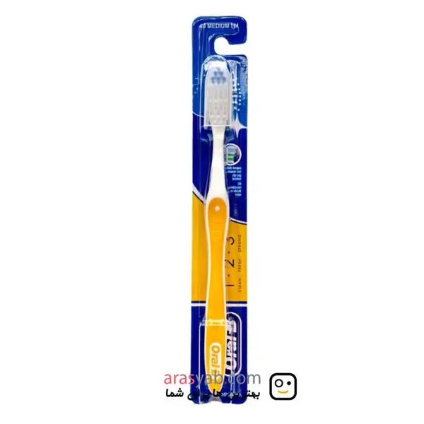 مسواک 1.2.3 اورال بی Oral-B سایز متوسط medium