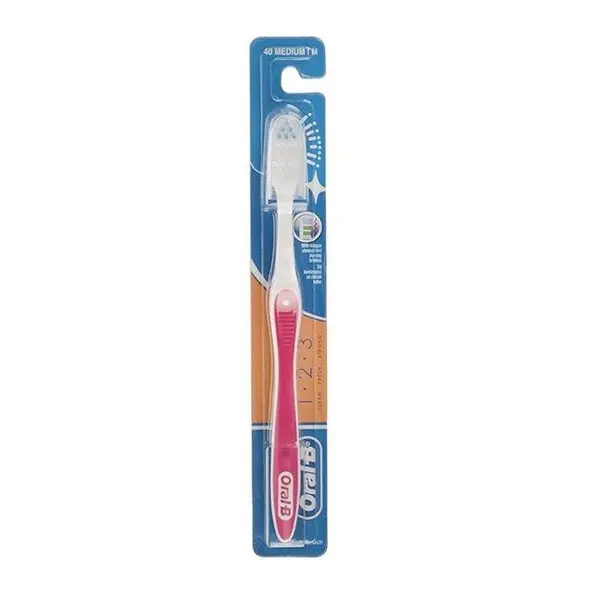 مسواک 1.2.3 اورال بی Oral-B سایز متوسط medium