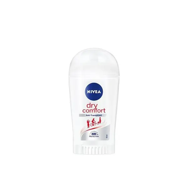 دئودورانت 2 گانه ضد تعریق و آنتی باکتریال نیوا مدل dry comfort محافظت 48 ساعته 50 گرمی NIVEA DRY COMFORT ANTI PERSPIRANT STICK