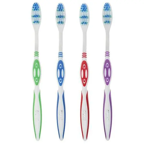 پک مسواک سیگنال مدل Anti Plaque Action با برس متوسط بسته 4 عددی