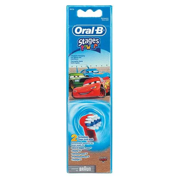 سری مسواک برقی اورال-بی مدل EB10K مخصوص کودکان طرح کارز Cars